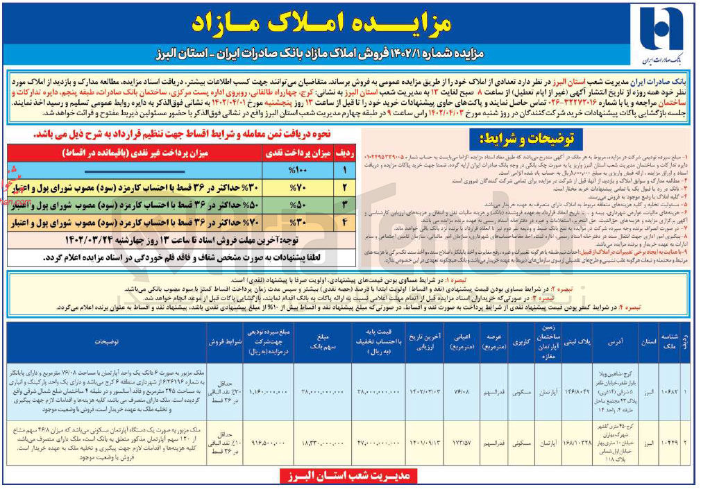 تصویر کوچک آگهی فروش املاک..