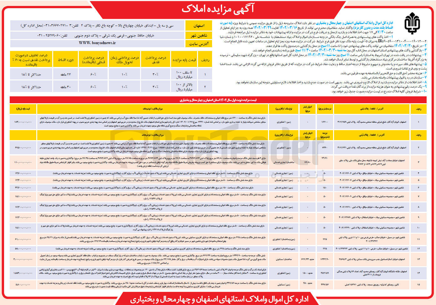 تصویر کوچک آگهی فروش املاک