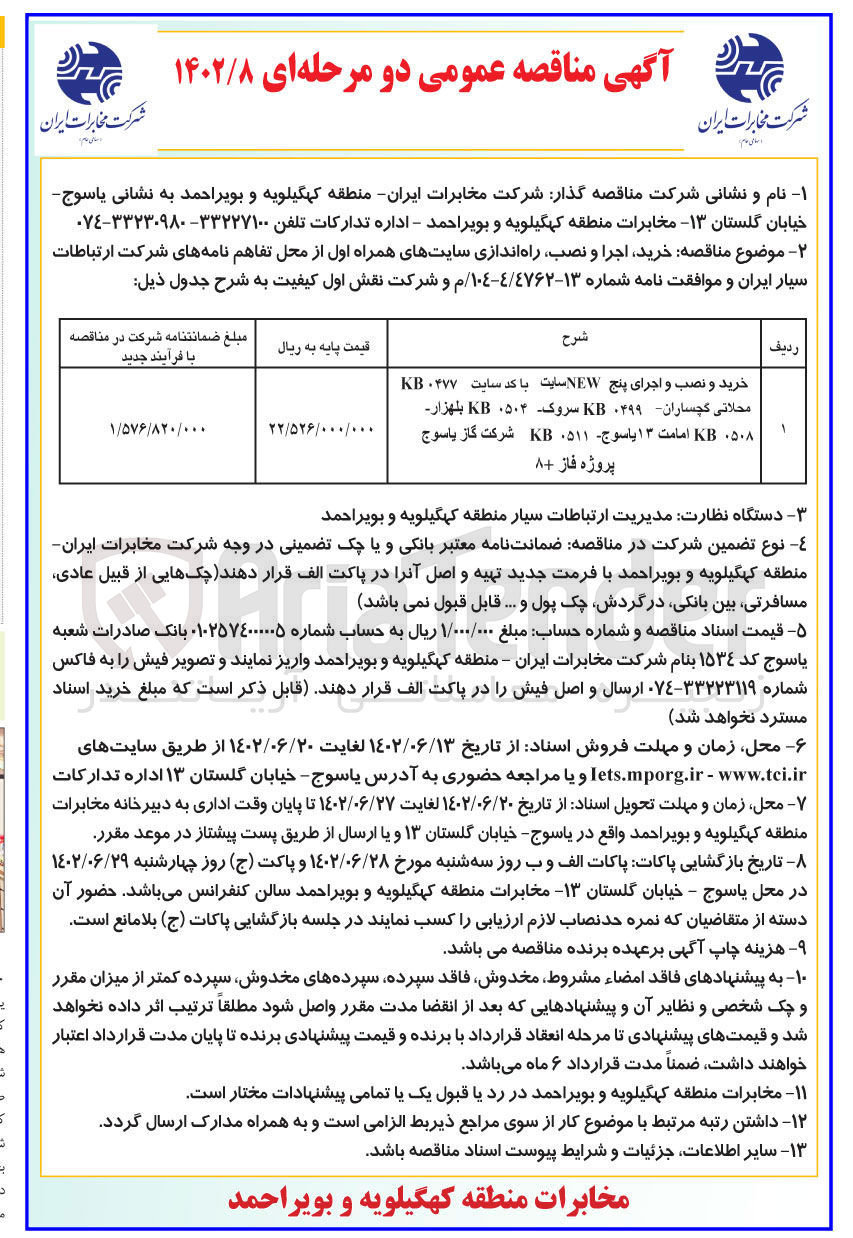 تصویر کوچک آگهی خرید، اجرا و نصب، راه اندازی سایت...