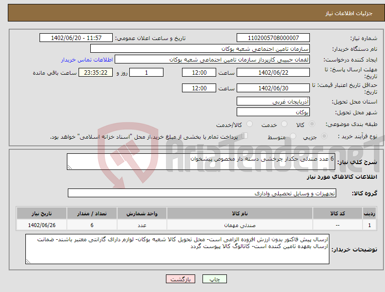 تصویر کوچک آگهی نیاز انتخاب تامین کننده-6 عدد صندلی جکدار چرخشی دسته دار مخصوص پیشخوان 