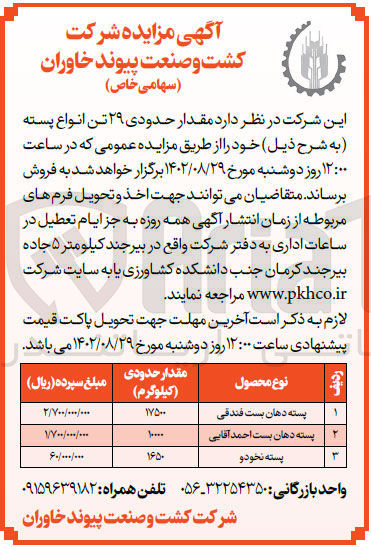 تصویر کوچک آگهی فروش حدود 29 تن انواع پسته در سه ردیف پسته دهن بست فندقی -پسته دهان بست احمد اقایی-پسته نخودو