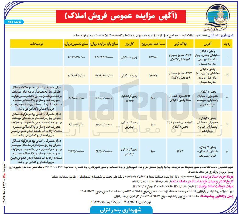 تصویر کوچک آگهی فروش املاک