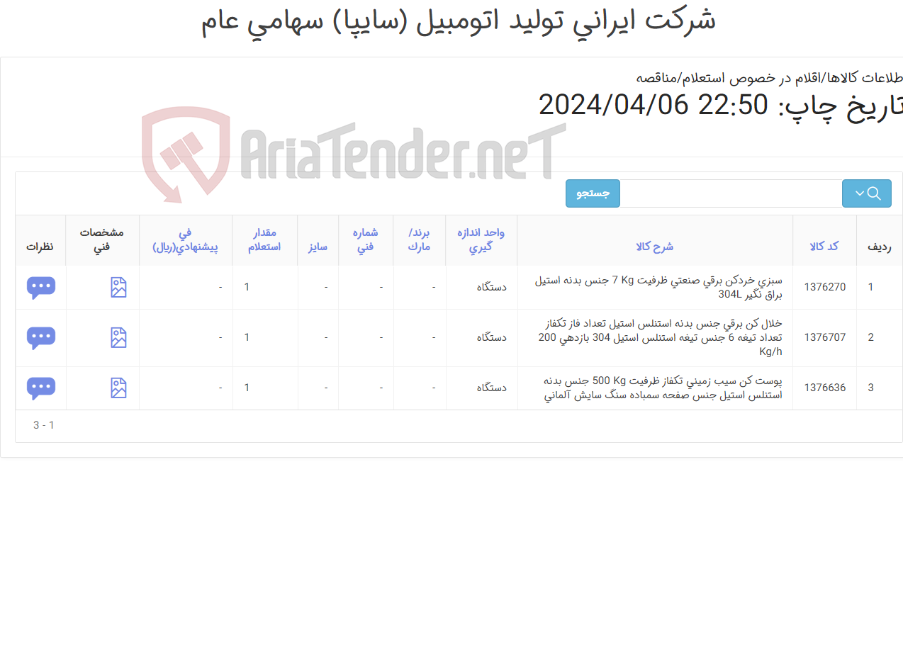 تصویر کوچک آگهی تجهیزات آشپزخانه