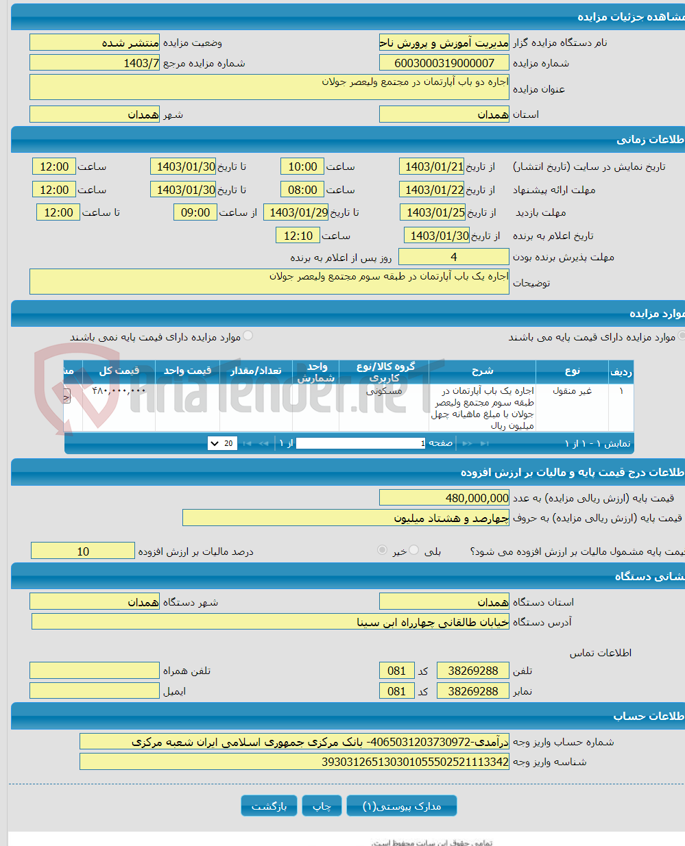 تصویر کوچک آگهی اجاره دو باب آپارتمان در مجتمع ولیعصر جولان 