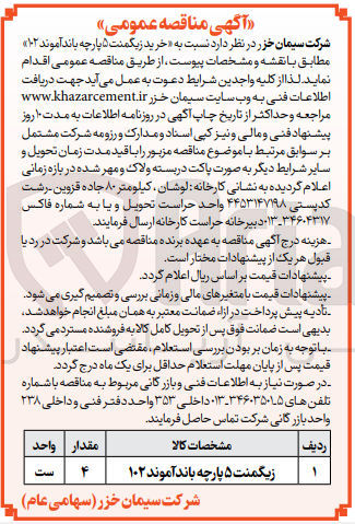 تصویر کوچک آگهی خرید زیگمنت 5 پارچه باند آموند 102