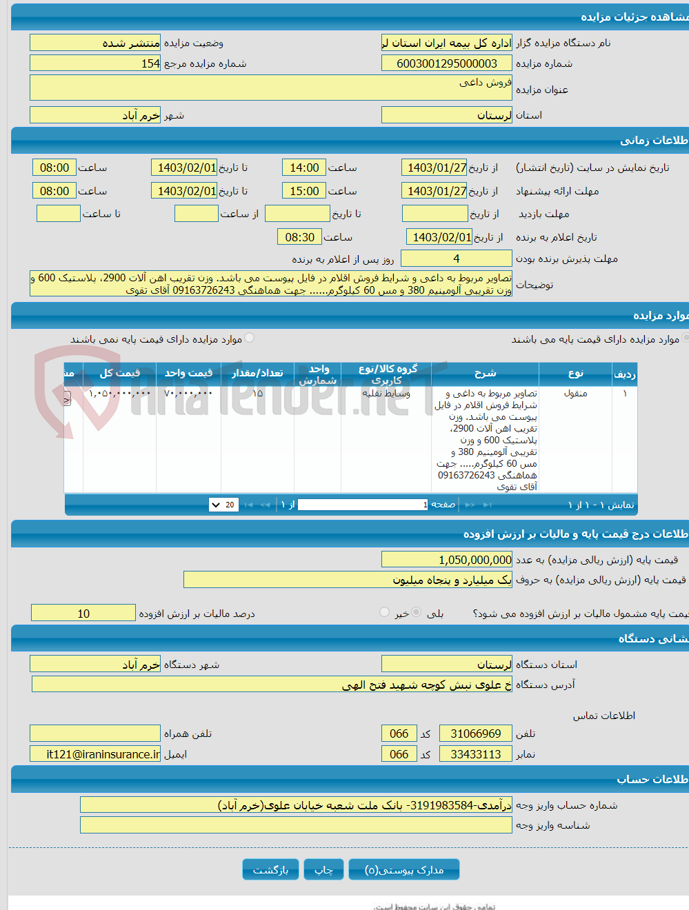 تصویر کوچک آگهی فروش داغی