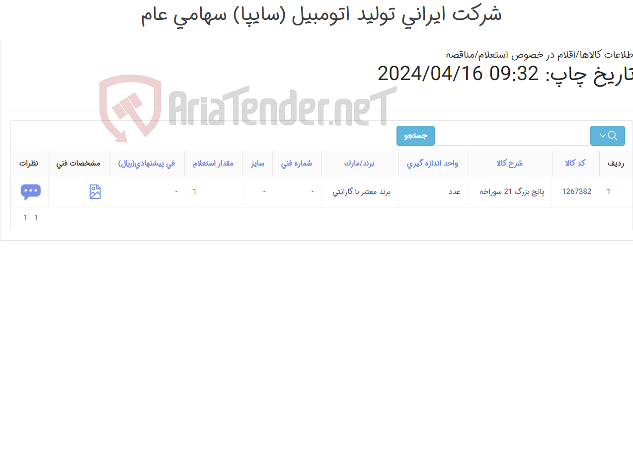 تصویر کوچک آگهی پانچ