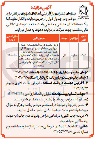 تصویر کوچک آگهی فروش ضایعات کارخانه آسفالت سازمان شامل ماسه شور حلزونی ، ماسه شور پاکتی - ماسه ساز خرگوشی و قیف مصالح