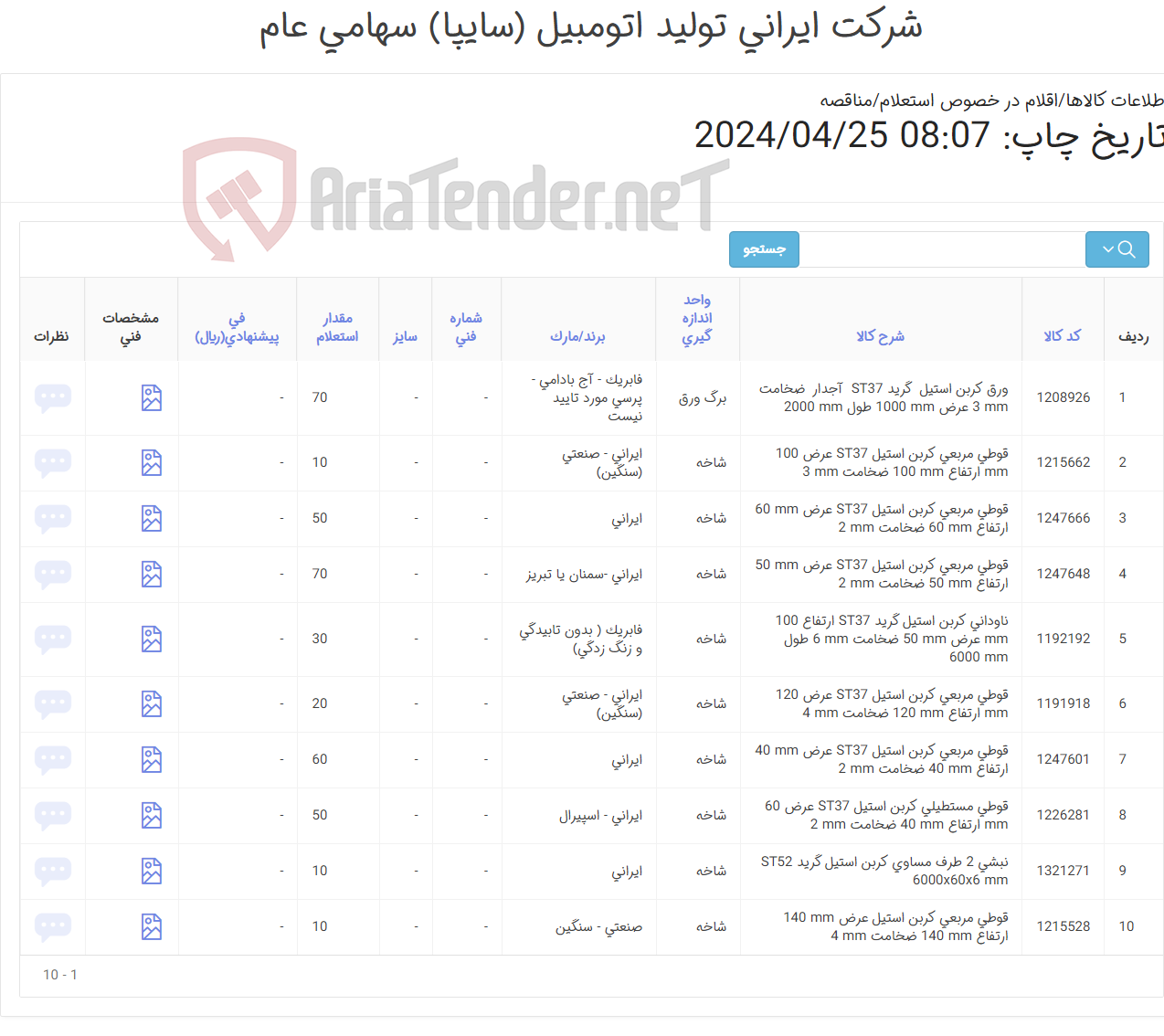 تصویر کوچک آگهی قوطی و ناودونی (آهن آلالت)