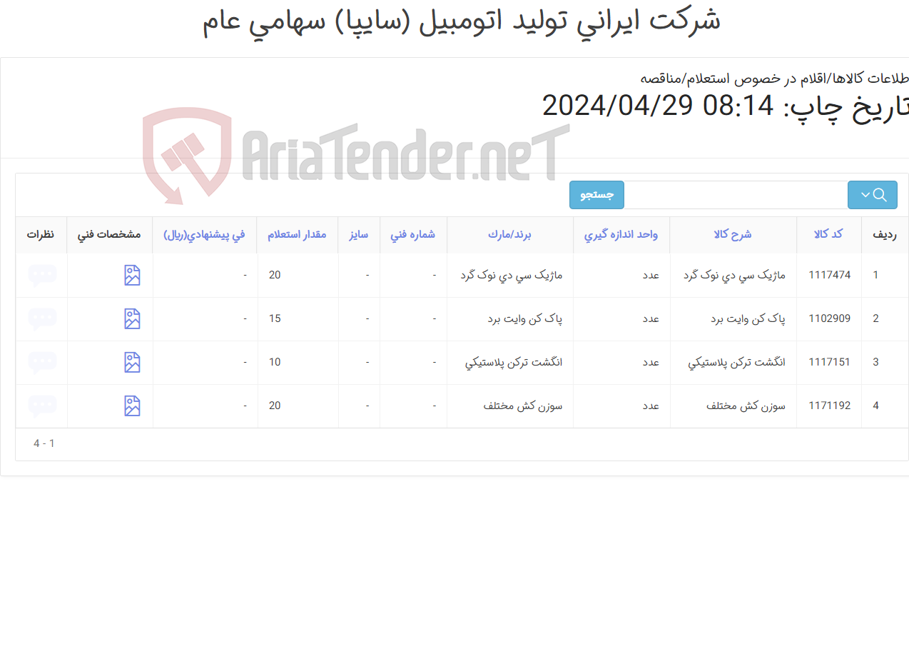 تصویر کوچک آگهی لوازم التحریر