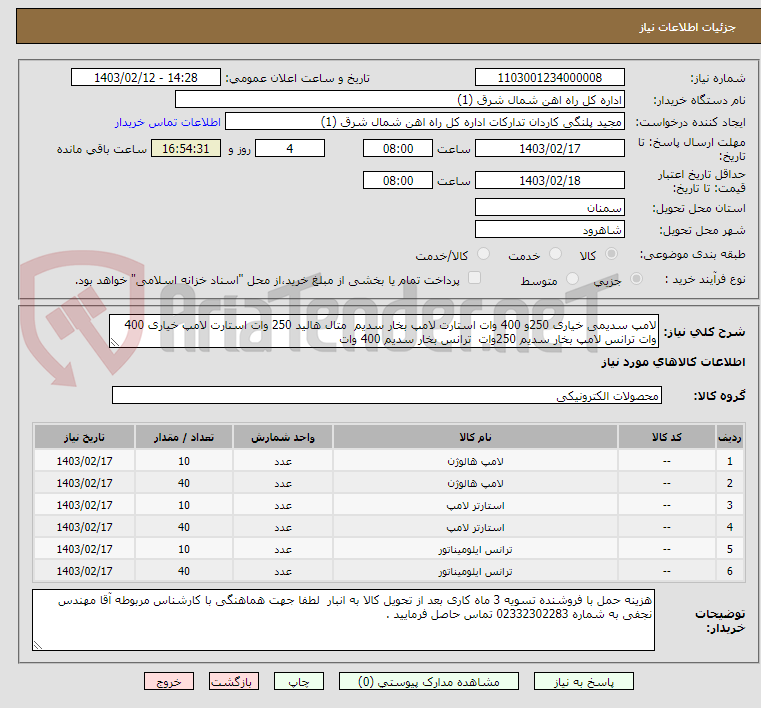 تصویر کوچک آگهی لامپ سدیمی خیاری 250و 400 وات استارت لامپ بخار سدیم  متال هالید 250 وات استارت لامپ خیاری 400 وات ترانس لامپ بخار سدیم 250وات  ترانس بخار سدیم 400 وات
