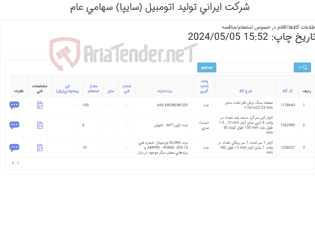 تصویر کوچک آگهی آچار 1سر تخت-صفحه سنگ-آچار آلن سرگرد