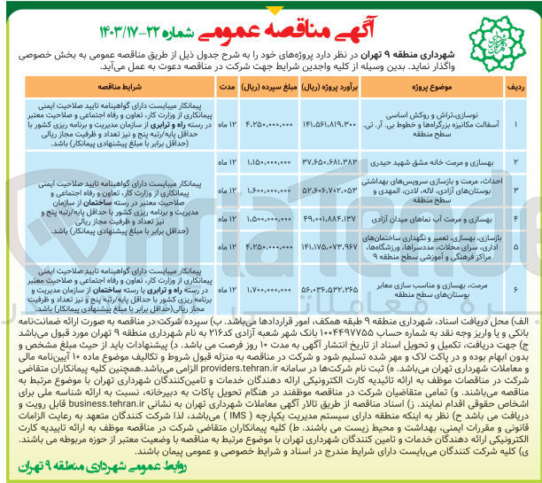 تصویر کوچک آگهی بهسازی و مرمت خانه مشق 