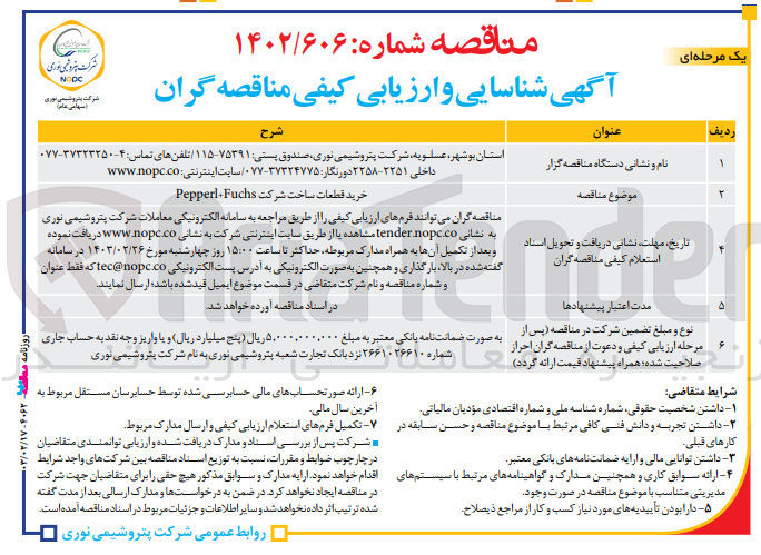 تصویر کوچک آگهی خرید قطعات ساخت شرکت Pepperl+Fuchs