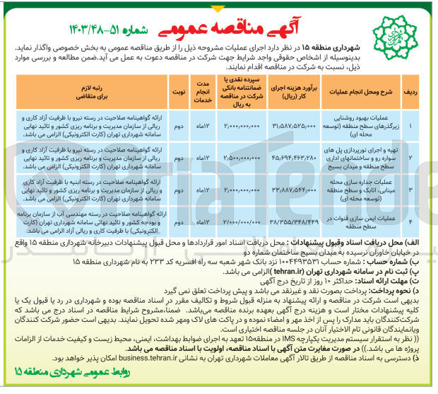تصویر کوچک آگهی عملیات جداره سازی 