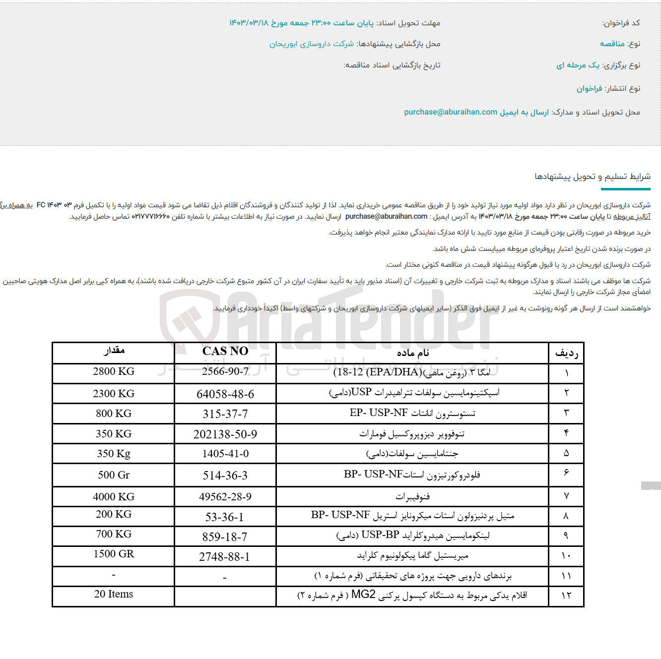 تصویر کوچک آگهی خریداری جنتامایسین سولفات (دامی)
