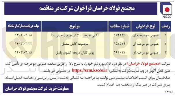 تصویر کوچک آگهی پودر کانال دریچه کشوی پاتیل
