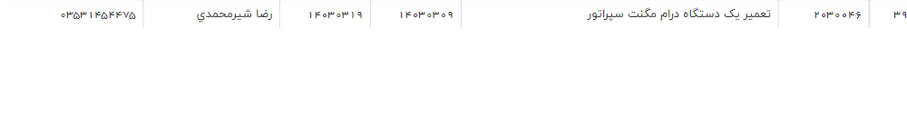 تصویر کوچک آگهی تعمیر یک دستگاه درام مگنت سپراتور