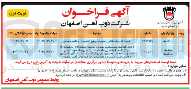 تصویر کوچک آگهی خرید 5 ردیف بالابر زنجیری (وینچ زنجیری( و تلفر دستی