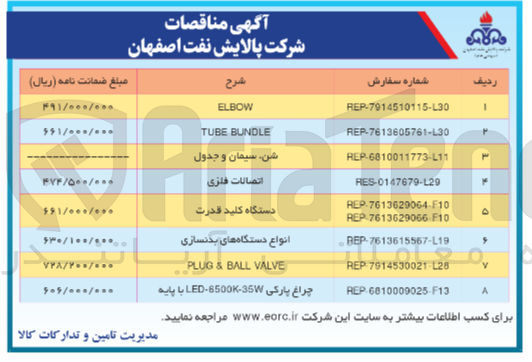 تصویر کوچک آگهی خرید TUBE BUNDLE