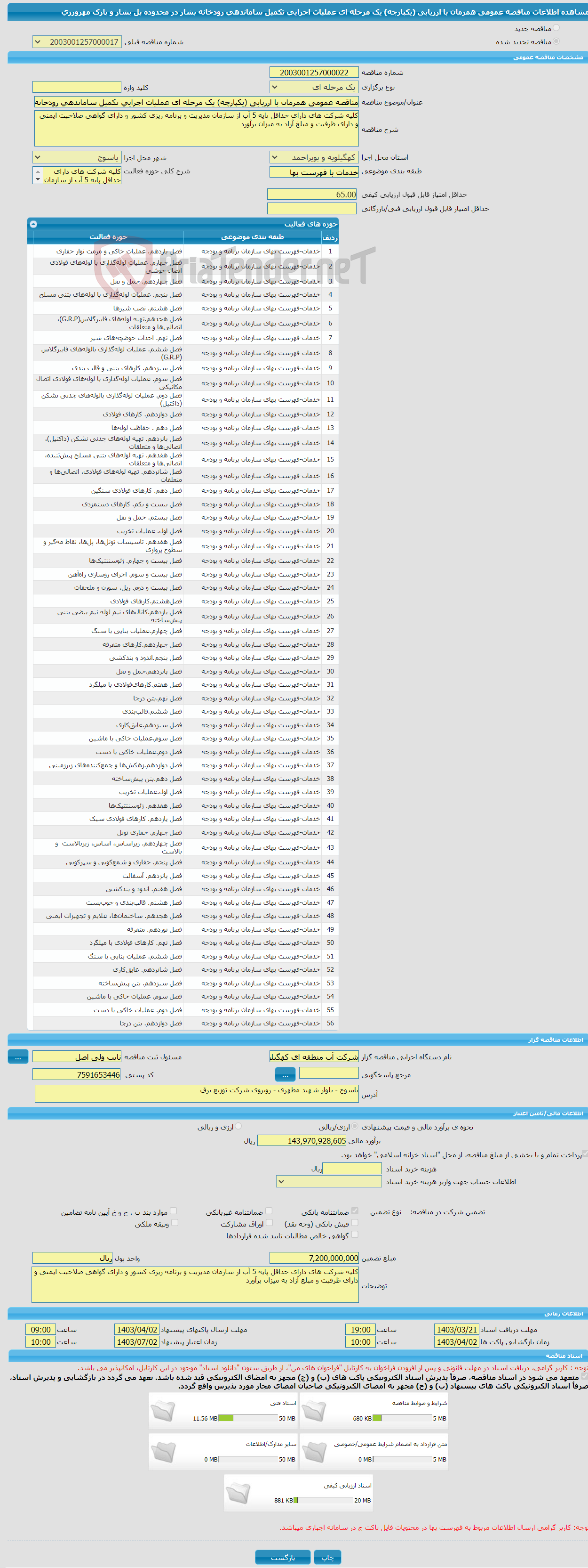 تصویر کوچک آگهی مناقصه عمومی همزمان با ارزیابی (یکپارچه) یک مرحله ای عملیات اجرایی تکمیل ساماندهی رودخانه بشار در محدوده پل بشار و پارک مهرورزی