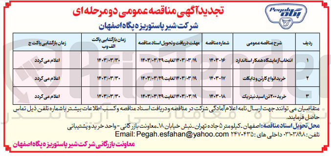 تصویر کوچک آگهی خرید انواع کارتن و دایکت 