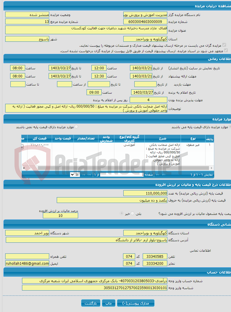 تصویر کوچک آگهی فضای مازاد مدرسه دخترانه شهید دباغیان جهت فعالیت کودکستان 