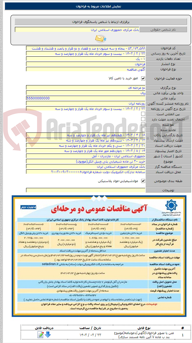 تصویر کوچک آگهی خرید ۳۰ تن ماده شیمیایی پلی وینیل الکل(موویول)