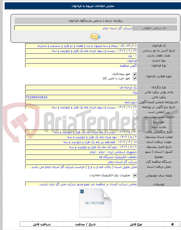 تصویر کوچک آگهی حفاظت الکترونیک ایستگاه ها