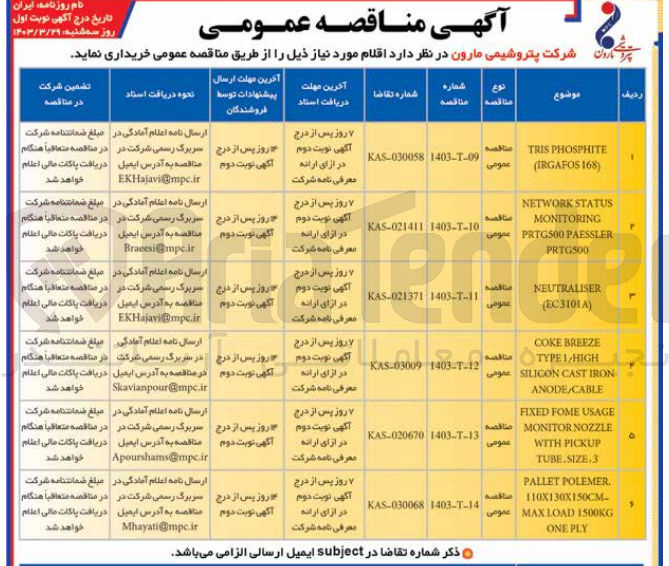 تصویر کوچک آگهی خرید TRIS PHOSPHITE (IRGAFOS 168)