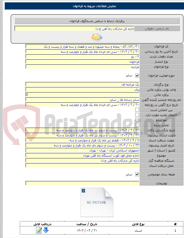 تصویر کوچک آگهی اجاره محل فود کورت ایستگاه راه آهن تهران