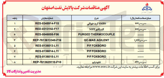 تصویر کوچک آگهی smbs گرید خوراکی 