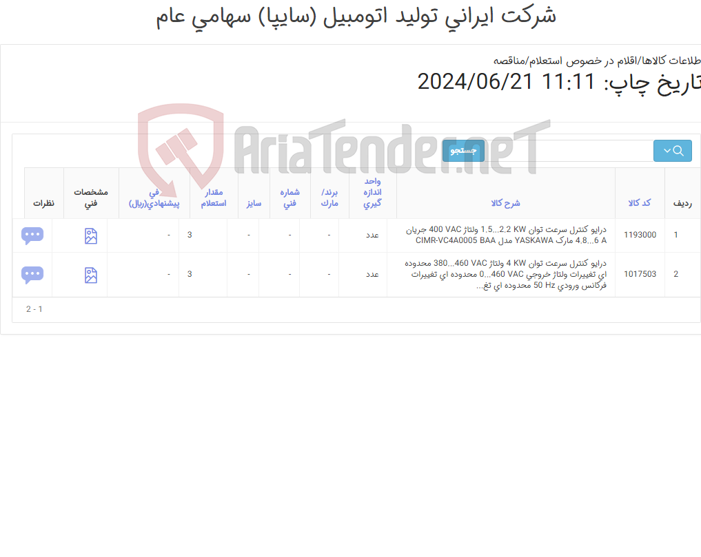 تصویر کوچک آگهی درایو ‎کنترل سرعت‏ توان مارک OMRON‎