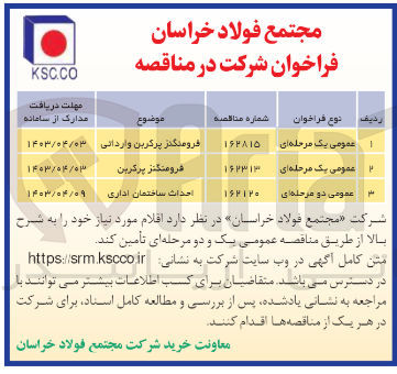 تصویر کوچک آگهی تامین فرومنگنز پر کربن
