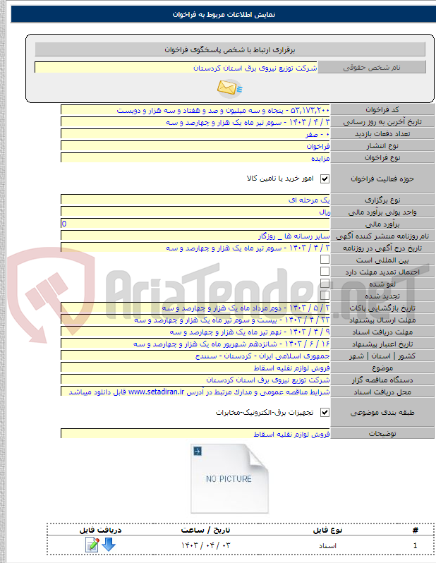 تصویر کوچک آگهی فروش لوازم نقلیه اسقاط