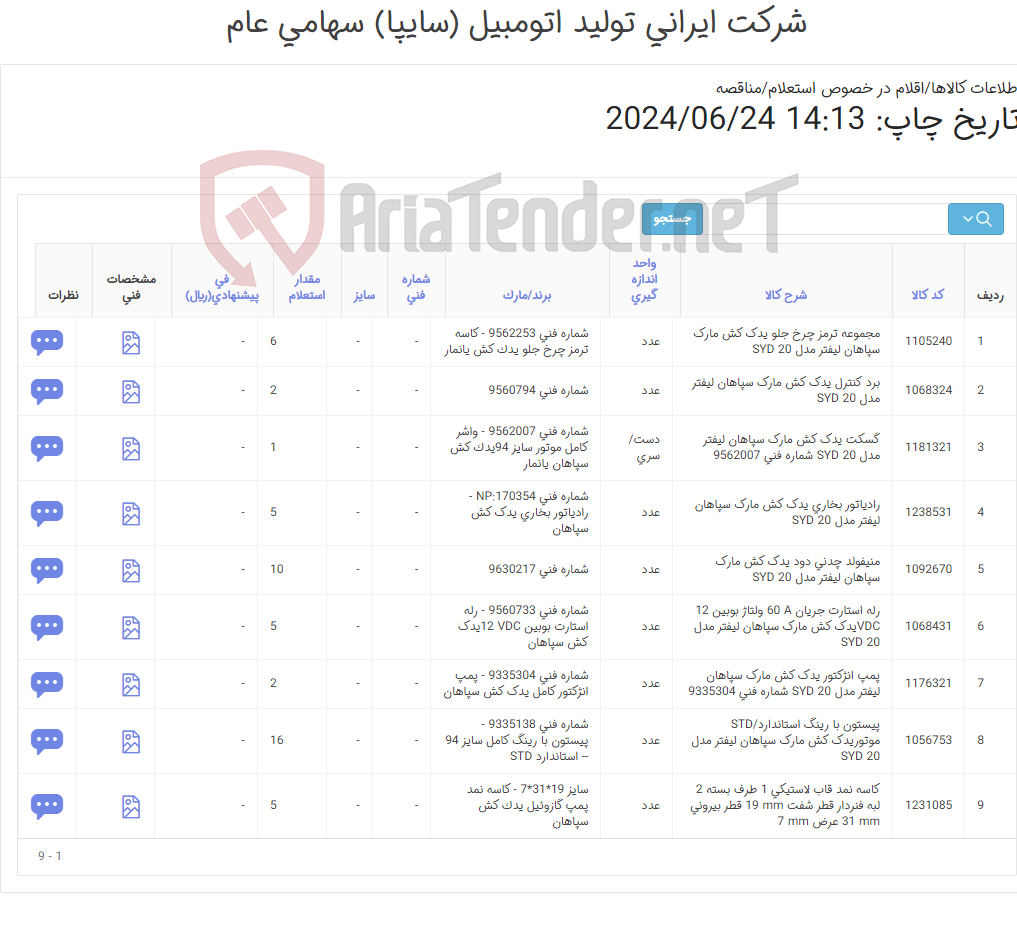 تصویر کوچک آگهی 8 قلم لوازم یدکی لیفتراک ( پیستون - برد کنترل - رله - منیفولد- مجموعه ترمز - رادیاتور و گسگت یدک کش )