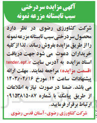 تصویر کوچک آگهی فروش محصول سردرختی سیب تابستانه مزرعه 