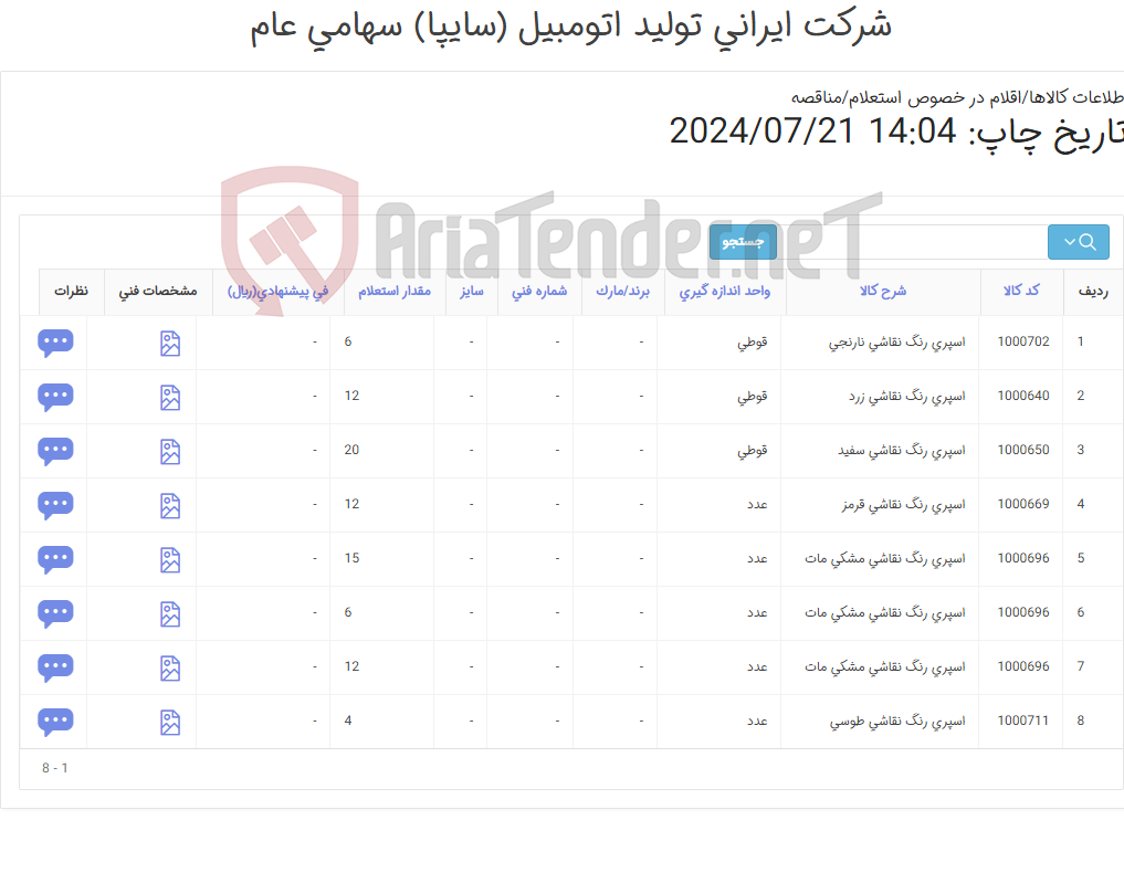 تصویر کوچک آگهی اسپری رنگ نقاشی