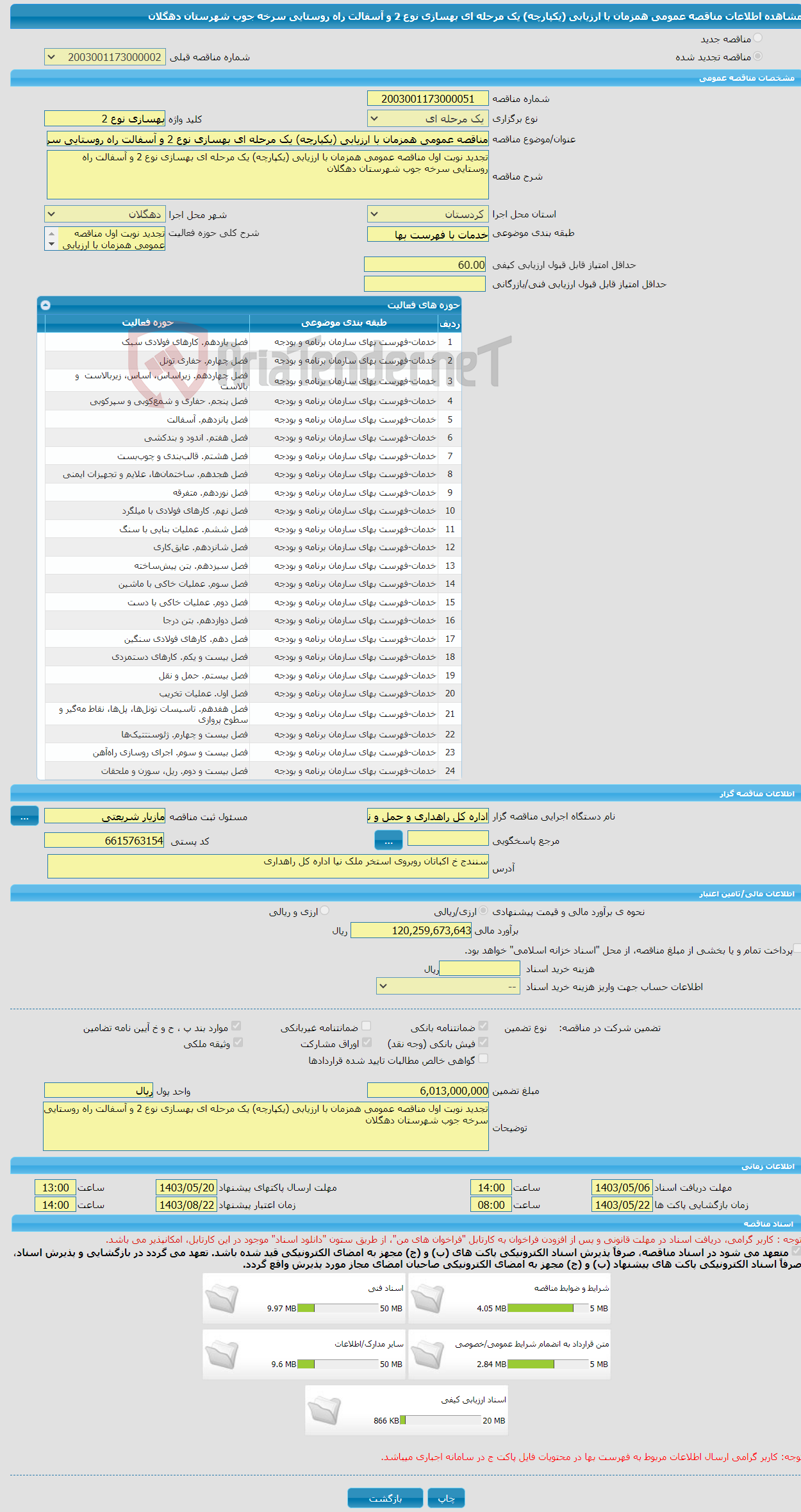 تصویر کوچک آگهی مناقصه عمومی همزمان با ارزیابی (یکپارچه) یک مرحله ای بهسازی نوع 2 و آسفالت راه روستایی سرخه جوب شهرستان دهگلان