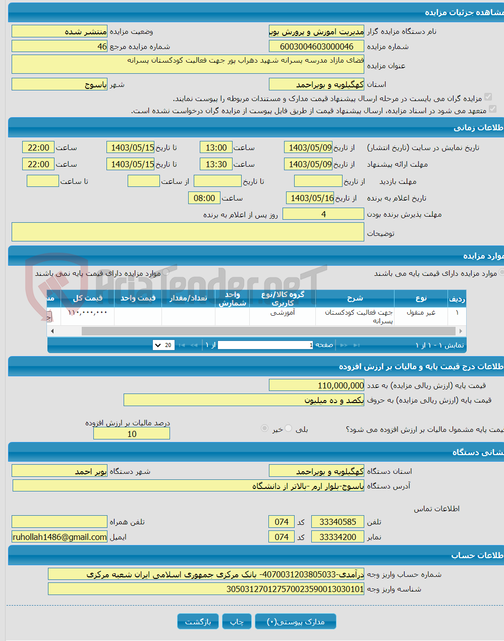 تصویر کوچک آگهی فضای مازاد مدرسه پسرانه شهید دهراب پور جهت فعالیت کودکستان پسرانه 