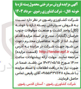 تصویر کوچک آگهی فروش سردرختی پسته تازه با خوشه (کال)واحد کشت و صنعت موقوفات جنوب خراسان (گناباد )