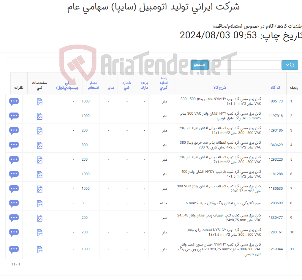 تصویر کوچک آگهی کابل برق مسی /حتما با قرقره باشد