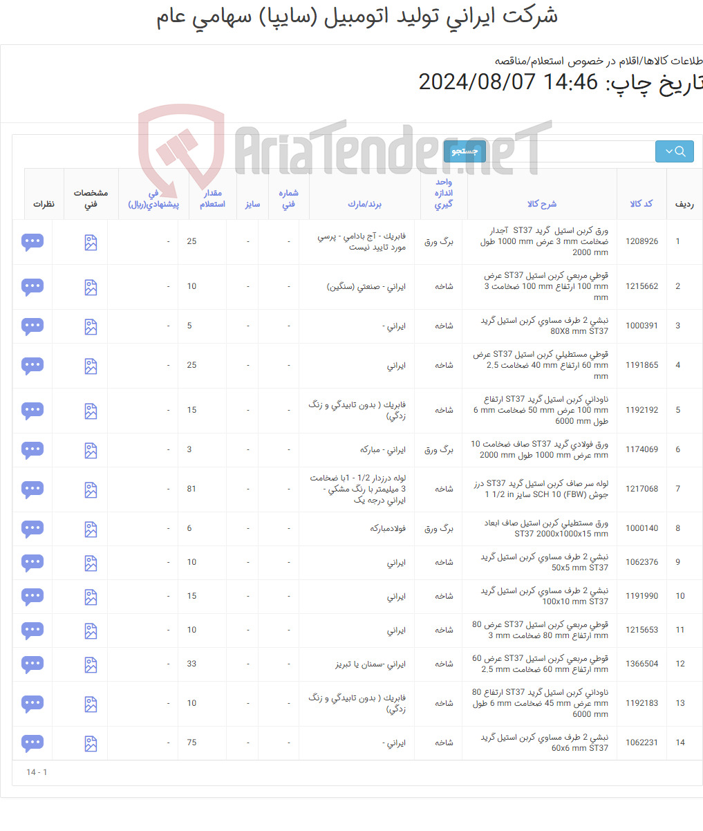 تصویر کوچک آگهی قوطی- نبشی- ناودانی - ورق- لوله (اهن الات)