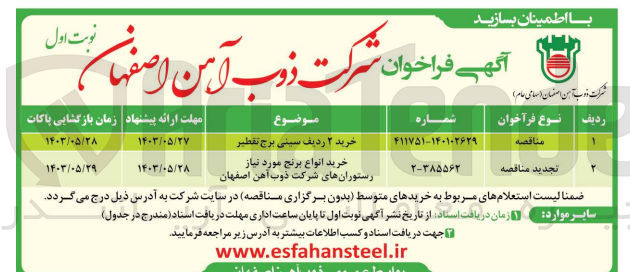 تصویر کوچک آگهی خرید 2 ردیف سینی برج تقطیر 