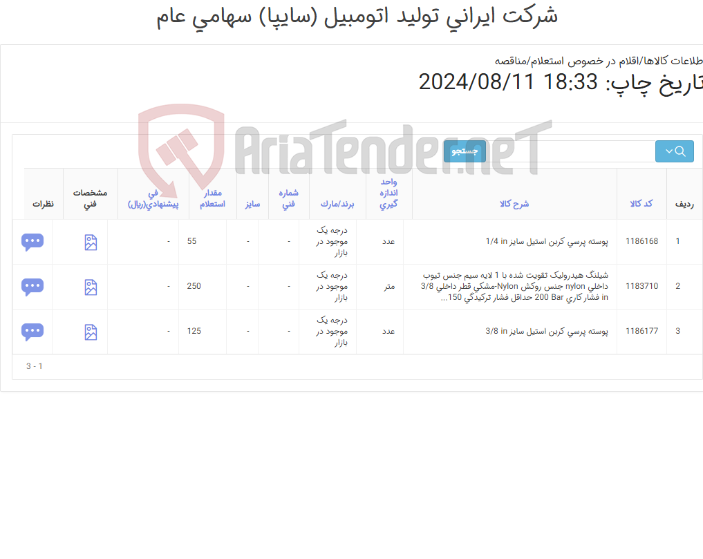 تصویر کوچک آگهی شیلنگ هیدرولیکی و پوسته