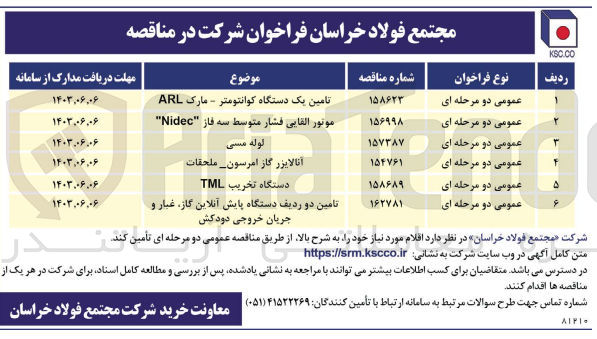 تصویر کوچک آگهی دستگاه تخریب TML
