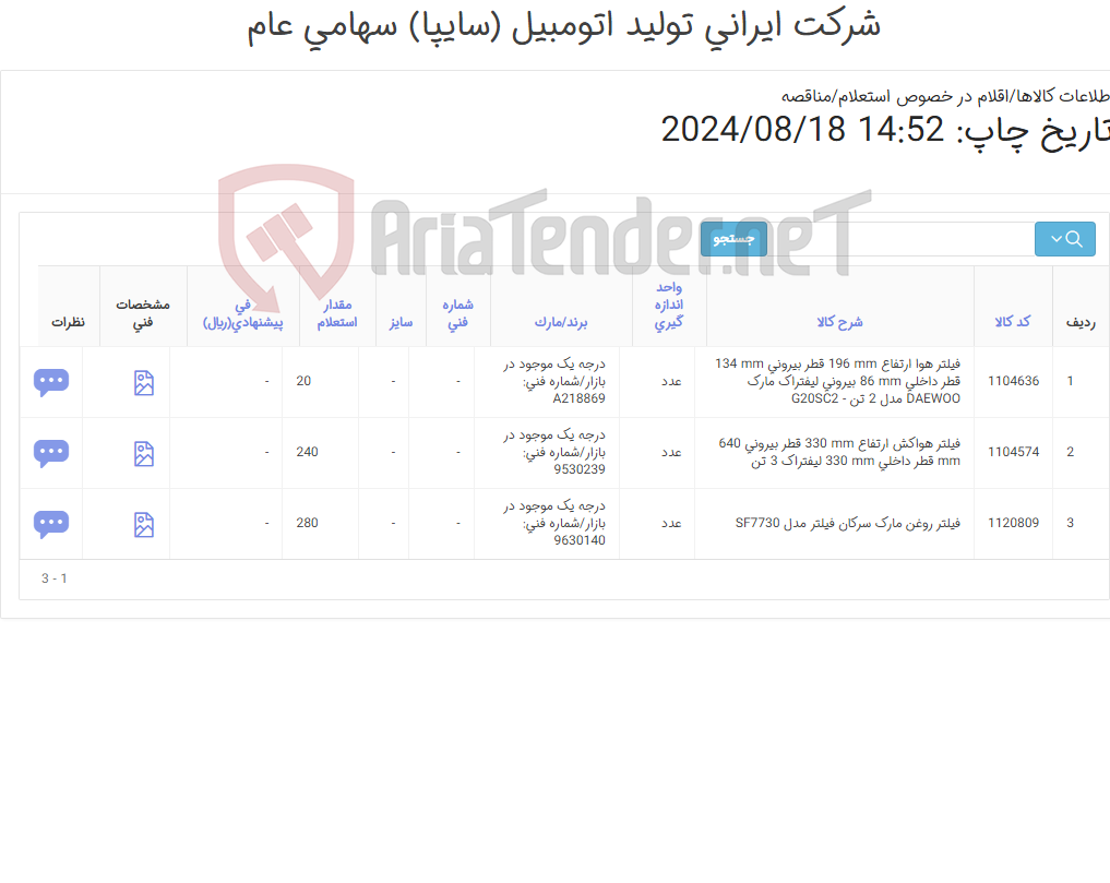 تصویر کوچک آگهی فیلتر های لیفتراک
