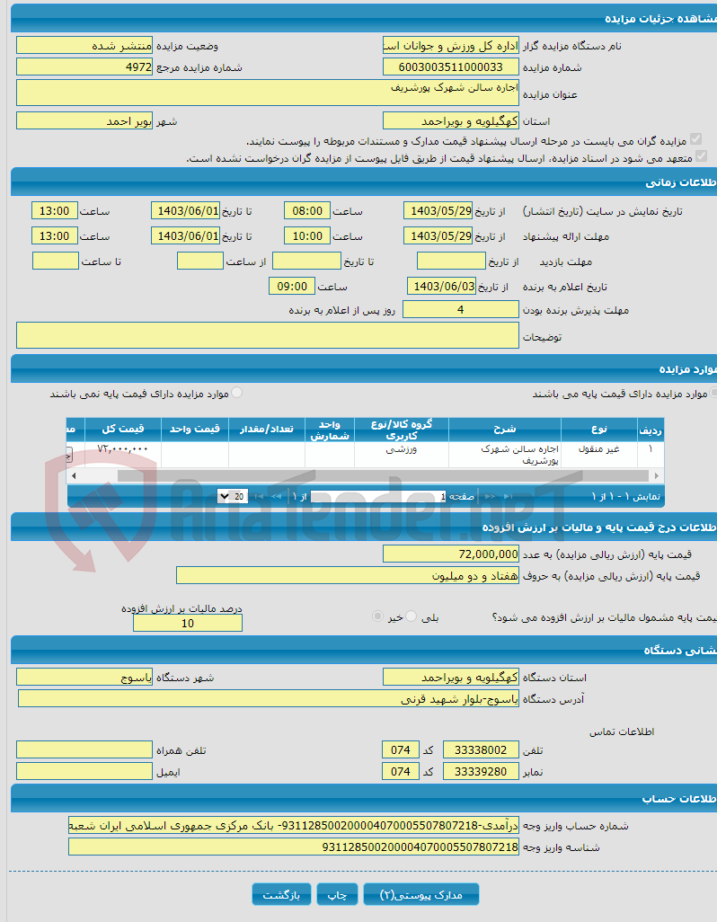 تصویر کوچک آگهی اجاره سالن شهرک پورشریف