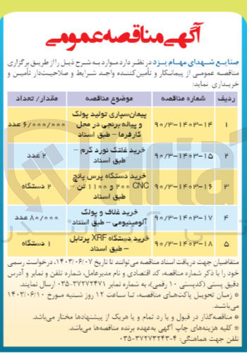 تصویر کوچک آگهی خرید غلاف و پولک آلومینیومی