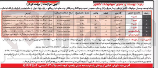 تصویر کوچک آگهی واگذاری سر قفلی واحدهای تجاری در 6 ردیف با کاربری انبار تجاری و تجاری واقع در بازار بزرگ تهران